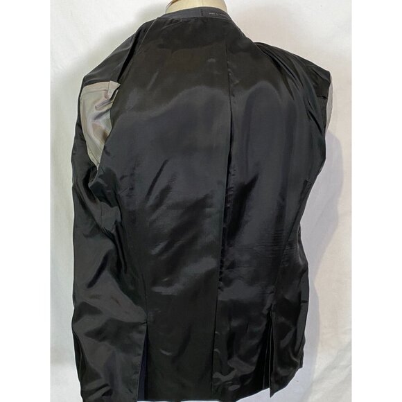 Hugo Boss Luxury Dark Gray Wool Blazer Sport Coat Jacket Two Button Men's Sz 42R - Picture 8 of 16